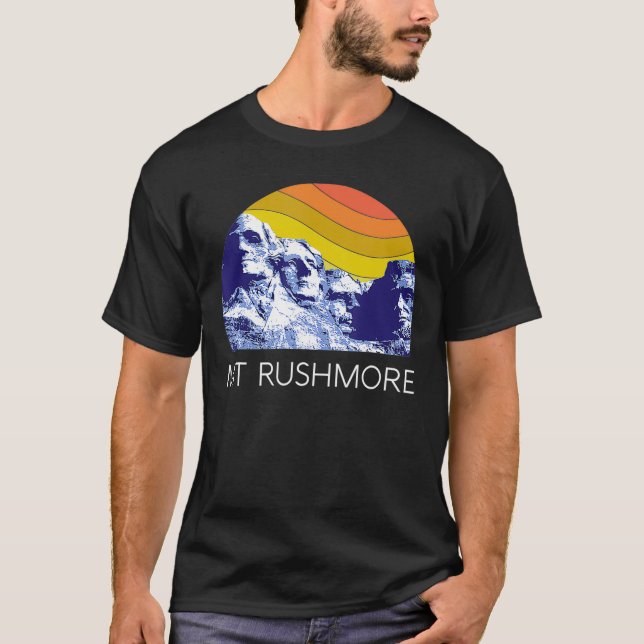 Camiseta Monte Rushmore Black Colinas South Dakota National (Frente)