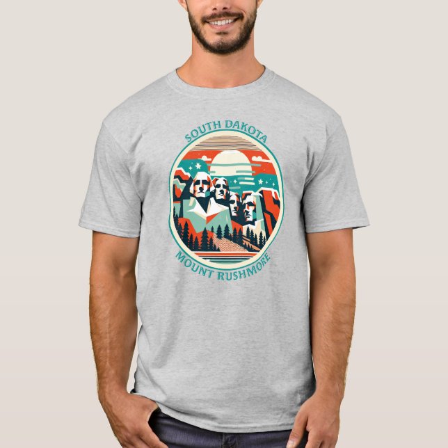 Camiseta Monte Rushmore, Dakota do Sul (Frente)