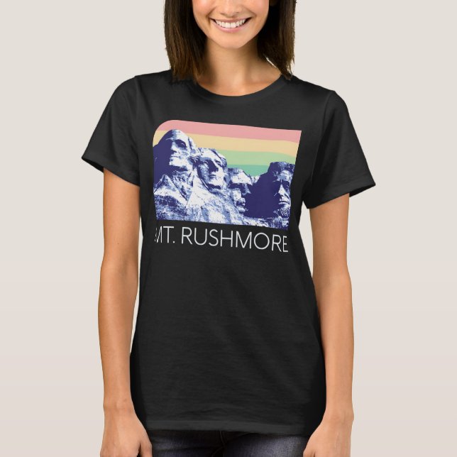Camiseta Monte Rushmore, EUA, Monumento Histórico (Frente)