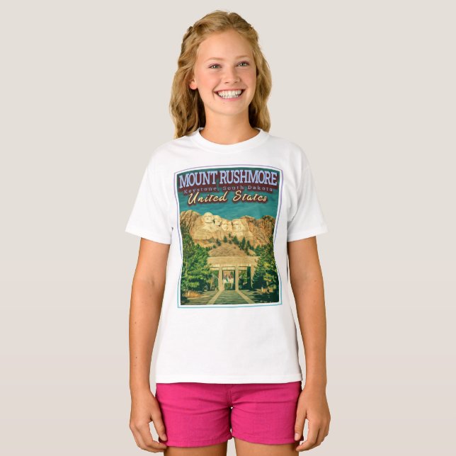 CAMISETA MONTE RUSHMORE - MEMORIAL NACIONAL - DAKOTA DO SUL (Frente Completa)