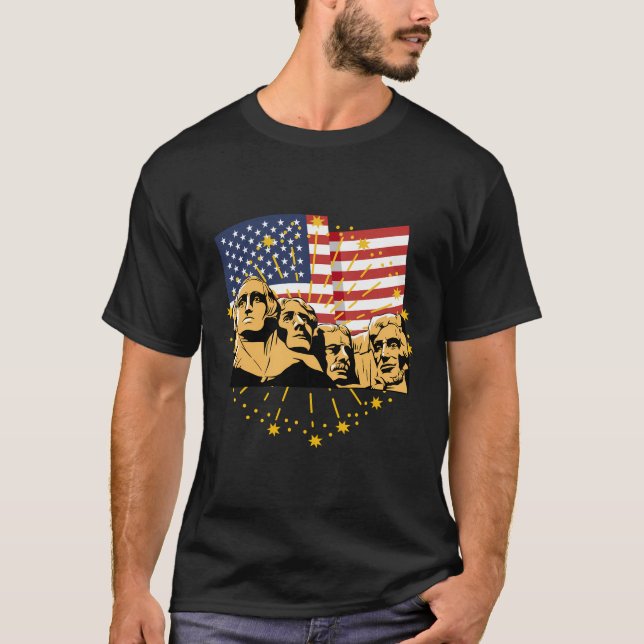 Camiseta Monte Rushmore Presidentes dos Estados Unidos - Am (Frente)