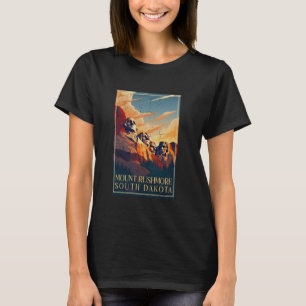 Camiseta Monte Rushmore South Dakota Vintage Grunge Poster