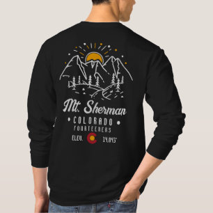 Camiseta Monte Sherman Colorado 14ers Montanhista Minimalis