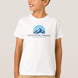Camiseta Monte Snow Vermont — crianças de esqui