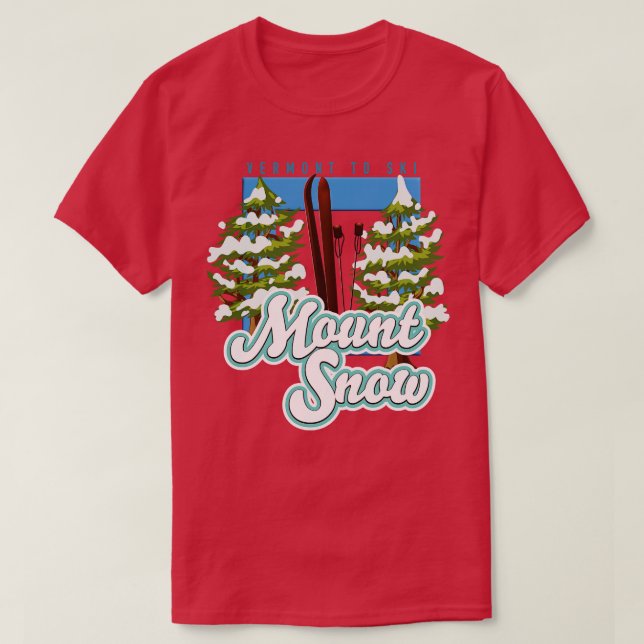 Camiseta Monte Snow Vermont Ski (Frente do Design)