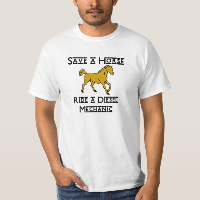 Camiseta monte um mecânico diesel (Frente)