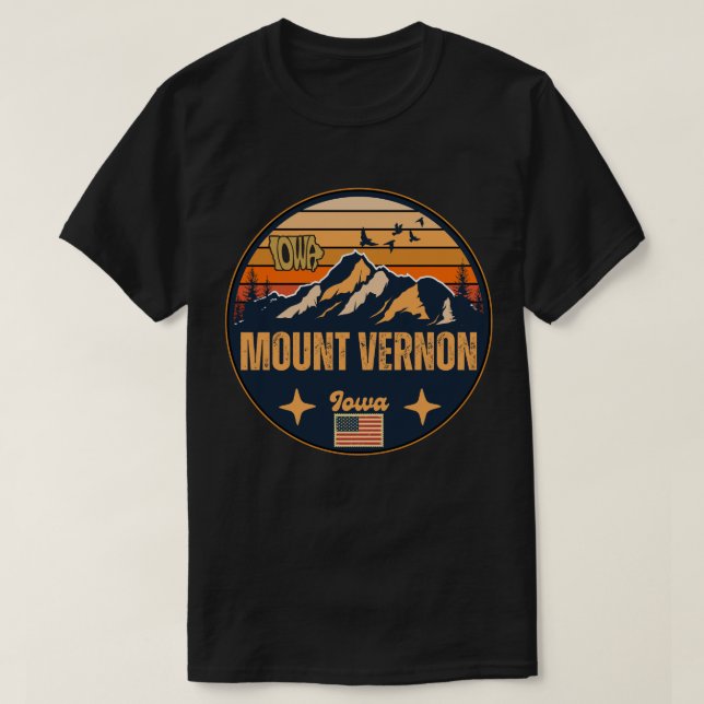 Camiseta Monte Vernon, Iowa (Frente do Design)