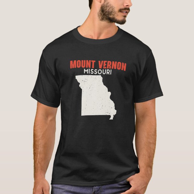 Camiseta Monte Vernon Missouri EUA State America Viagem Mis (Frente)