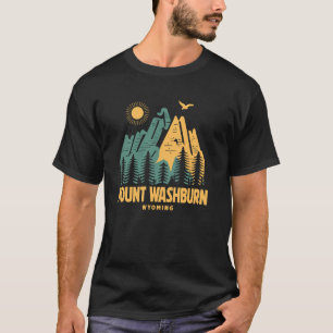 Camiseta Monte Washburn Montando Wyoming caminhando ao ar l