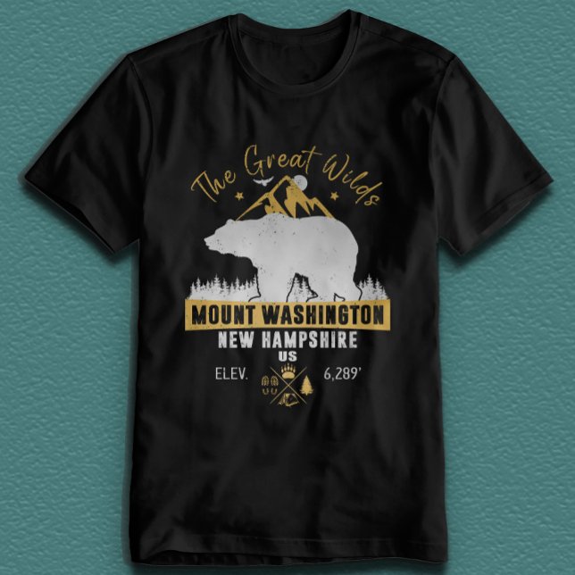 Camiseta Monte Washington New Hampshire (Criador carregado)