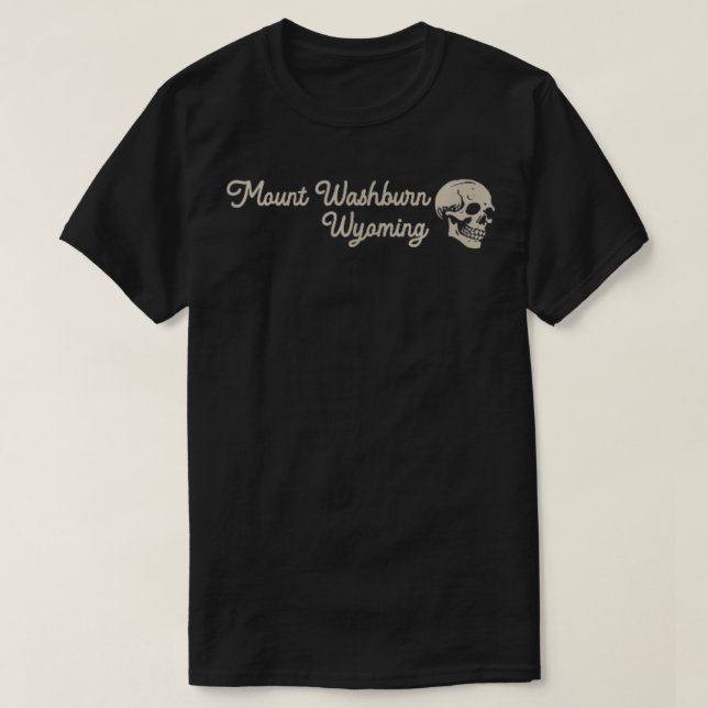 Camiseta Monte Washington Wyoming monta-se na frente (Frente do Design)