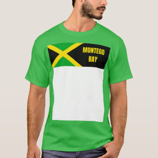 Camiseta Montego Bay City in Jamaican Flag