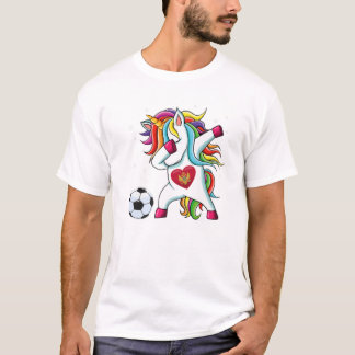 Camiseta Montenegro Dabbing Soccer Unicorn
