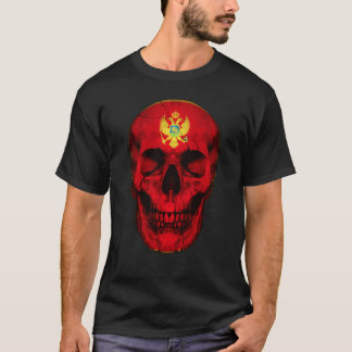 Camiseta Montenegro Flag Skull Montenegrin Roots Proud Patr