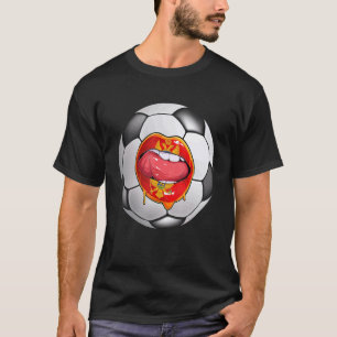 Camiseta Montenegro Soccer Fan Montenegro Flag Mouth