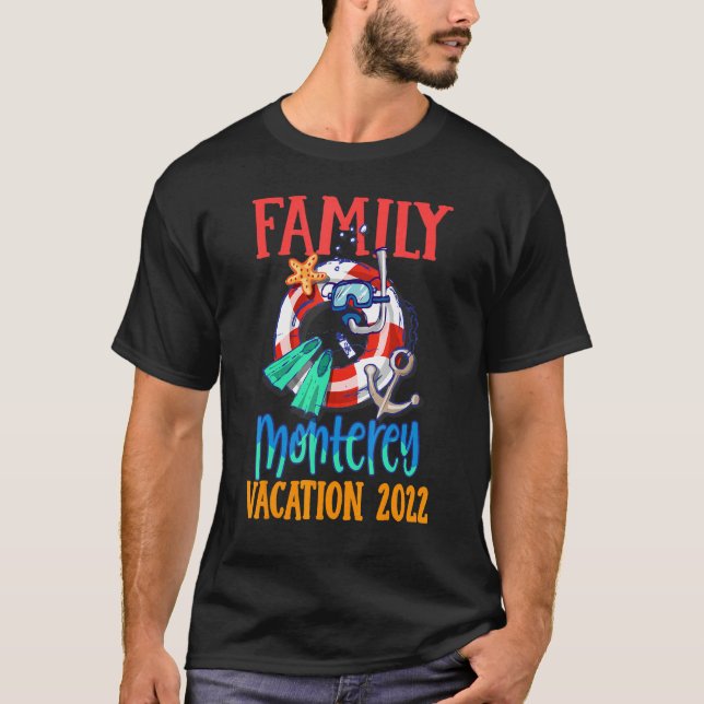 Camiseta Monterey California 2022 Matching Family Group Vac (Frente)