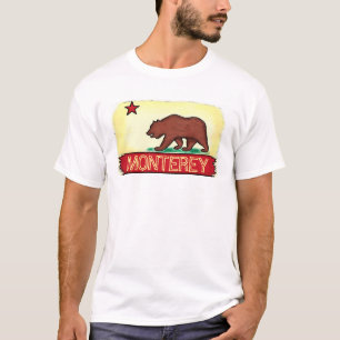 Camiseta Monterey California cara flag