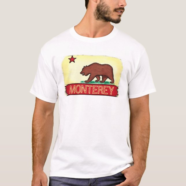 Camiseta Monterey California cara flag (Frente)