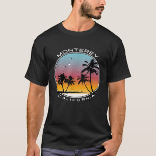 Camiseta Monterey California Sunset Palm Tree