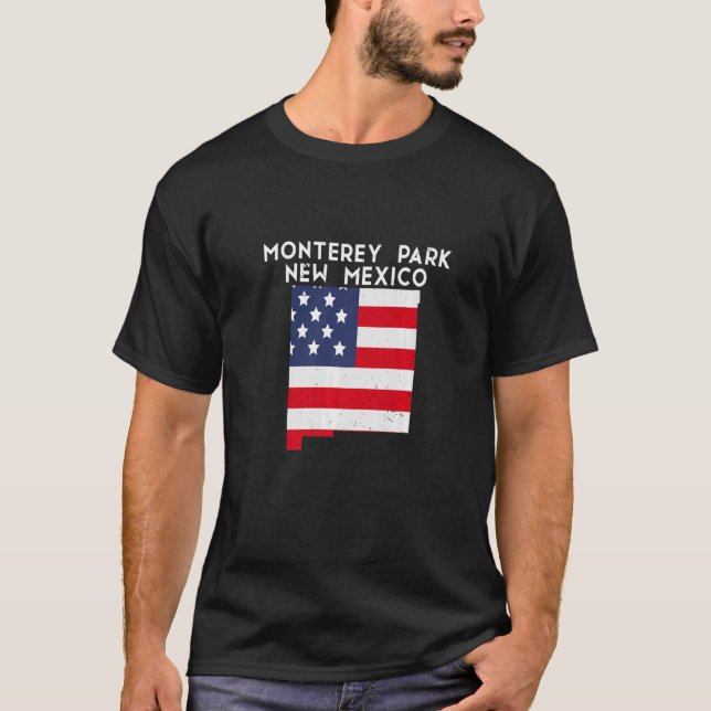 Camiseta MONTEREY PARK EUA Estado América Viagem Novo Méxic (Frente)