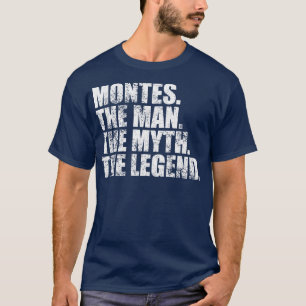 Camiseta MontesMontes Nome da família Montes Montes sobreno