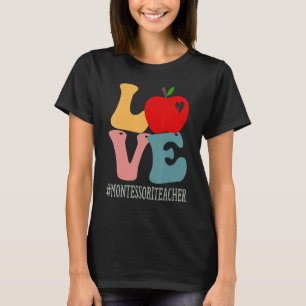 Camiseta Montessori Professor Adora Maçã Groovy Cute De Vol