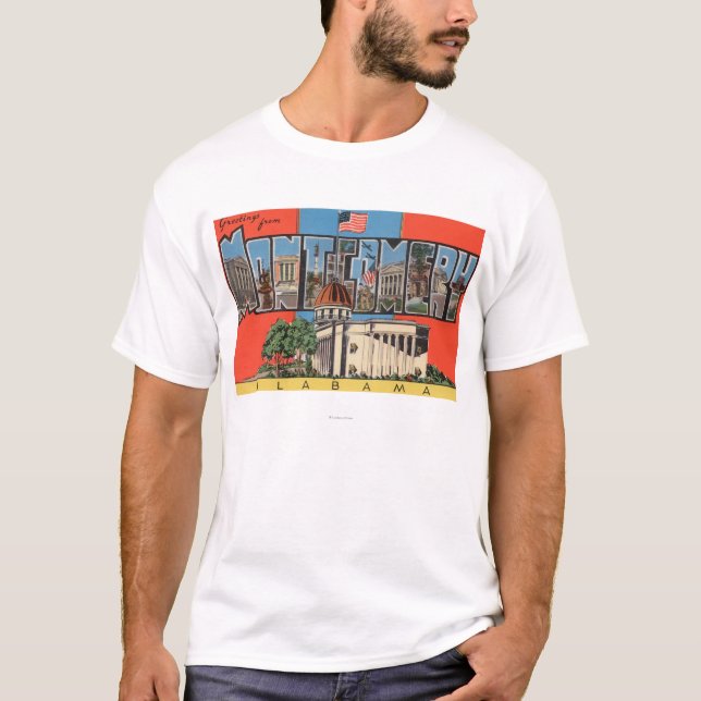 Camiseta Montgomery, Alabama (capital Bldg) (Frente)