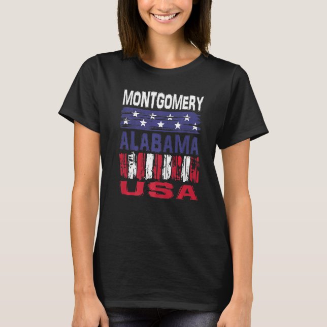 Camiseta Montgomery Alabama EUA (Frente)