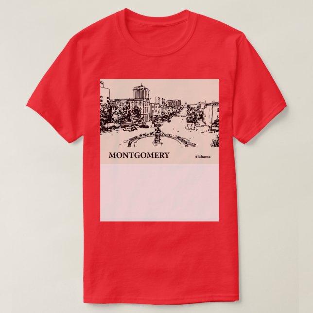 Camiseta Montgomery Alabama TShirt 6 (Frente do Design)