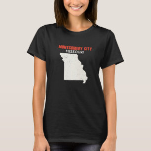 Camiseta Montgomery City Missouri EUA State America Viagem