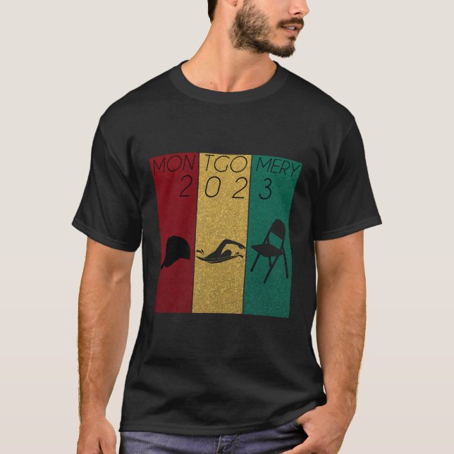 Camiseta Montgomery Riverfront Brawl Hat Swimmer Cadeira (Frente)
