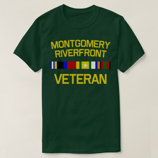 Camiseta Montgomery Riverfront Veteran TShirt (Frente do Design)