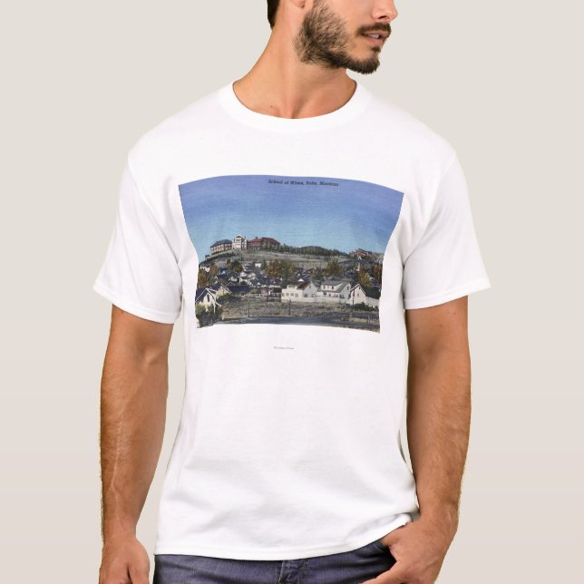 Camiseta Montículo, Montana - escola da opinião das minas (Frente)