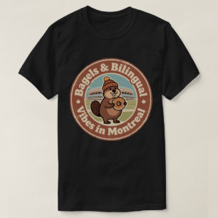 Camiseta Montreal Bagels & Vibrações Bilíngues