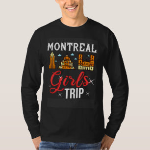 Camiseta Montreal Quebec Canadá Viagem Mapa da Cidade Céu