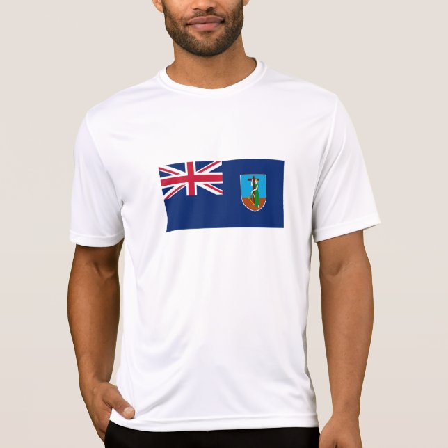 Camiseta Montserrat Flag (Frente)