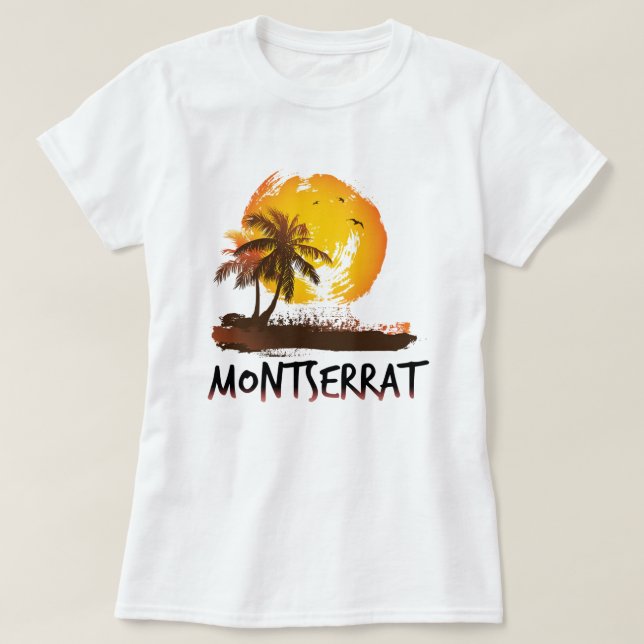 Camiseta Montserrat grunge (Frente do Design)