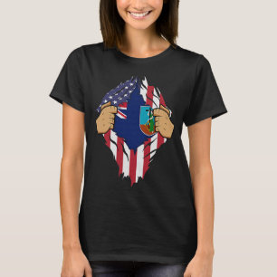 Camiseta MONTSERRATIA FLAG MONTSERRAT Homens Mulheres Crian