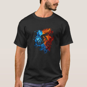 Camiseta Monttabike Red Blue Fire Mountain Rider