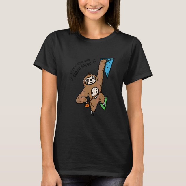 Camiseta Monttaineeri Bouldering Sloth Escaling (Frente)