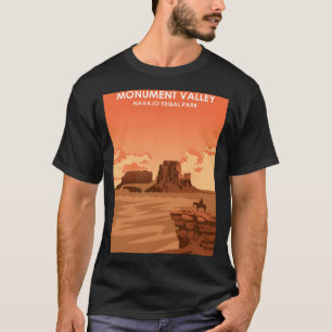 Camiseta Monument Valley Vintage - Mínimo Retro Viagem Post