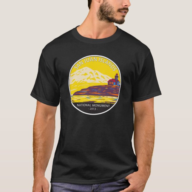 Camiseta Monumento Nacional das Ilhas San Juan Washington (Frente)