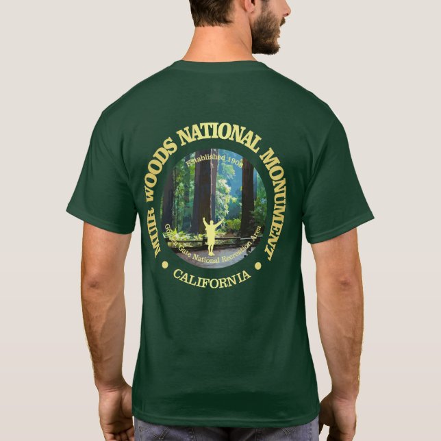 Camiseta Monumento Nacional de Muir Woods (Verso)