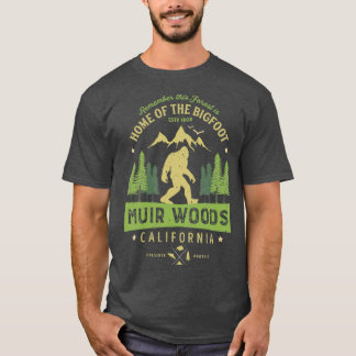 Camiseta Monumento Nacional de Muir Woods California Bigfoo