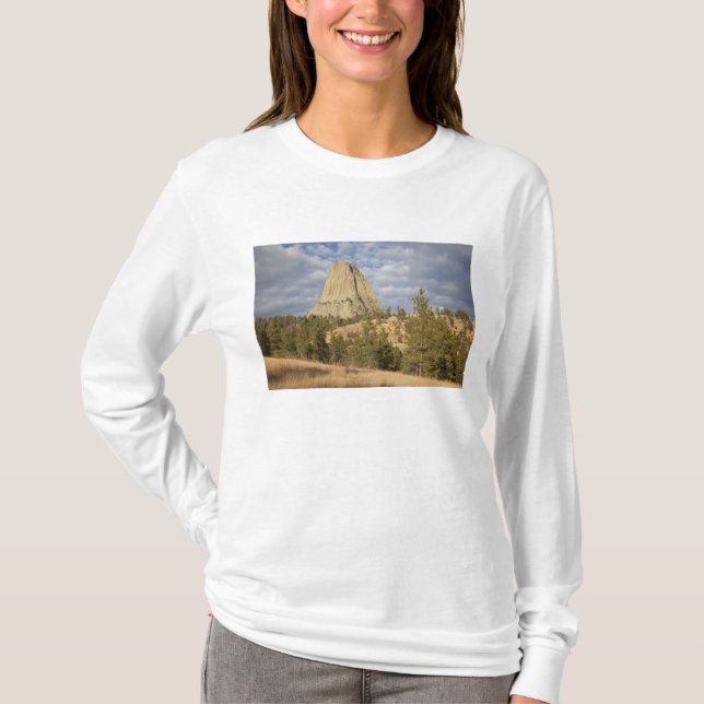 Camiseta Monumento Nacional Devils Tower (Frente)