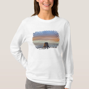 Camiseta Monumento Nacional Devils Tower, Tempestade ao Pôr