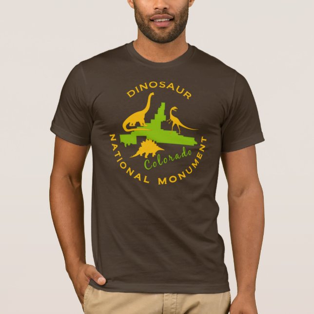 Camiseta Monumento nacional do dinossauro, Colorado (Frente)
