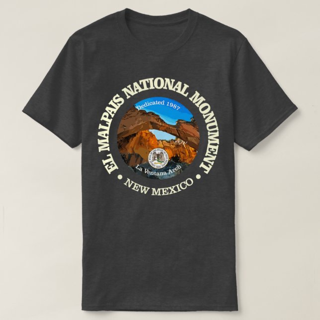 Camiseta Monumento Nacional El Malpais NM (Frente do Design)