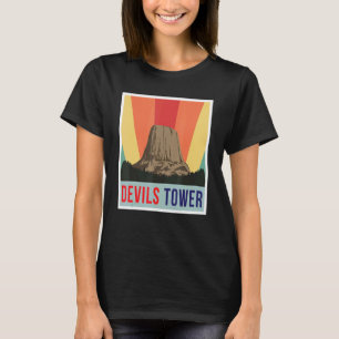 Camiseta Monumento Nacional Wyoming Devils Tower Trilha Nat