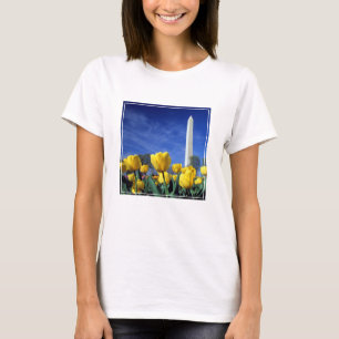 Camiseta Monumentos Monumento a Washington em Primavera